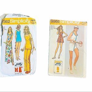 Vintage Leisure Mini Dresses, Pants and Tunic Patterns